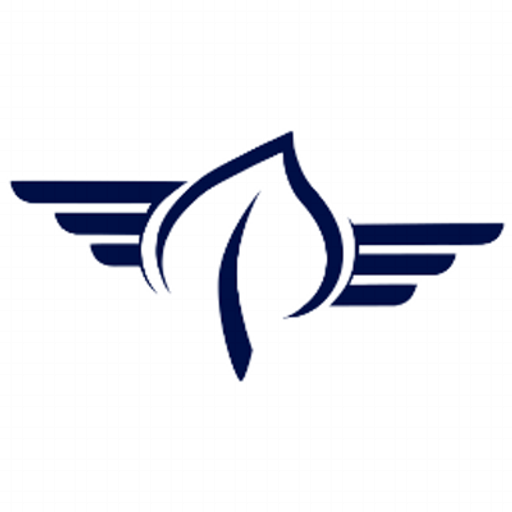 The AspenPitkin County Airport logo depicts a stylized airplane soaring above a mountain peak representing flight and the