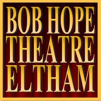 The Bob Hope logo features a stylized image of a smiling figure wearing a pilots hat and scarf against a red background