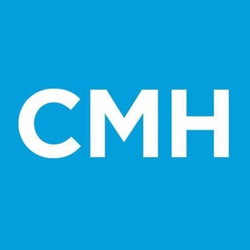 The Columbus International Airport logo features a stylized blue globe with a stylized airplane silhouette soaring above it