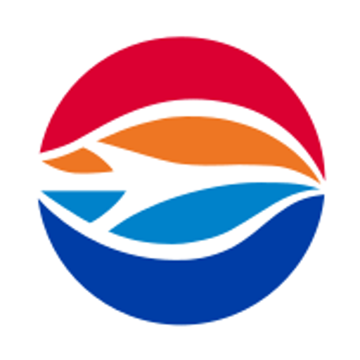 The Tampa International Airport logo features a stylized blue aircraft silhouette against a white background with orange