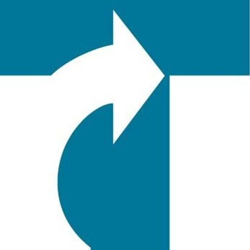 A stylized shipping logo featuring a palm tree silhouette within a blue rectangle representing tropical trade routes and