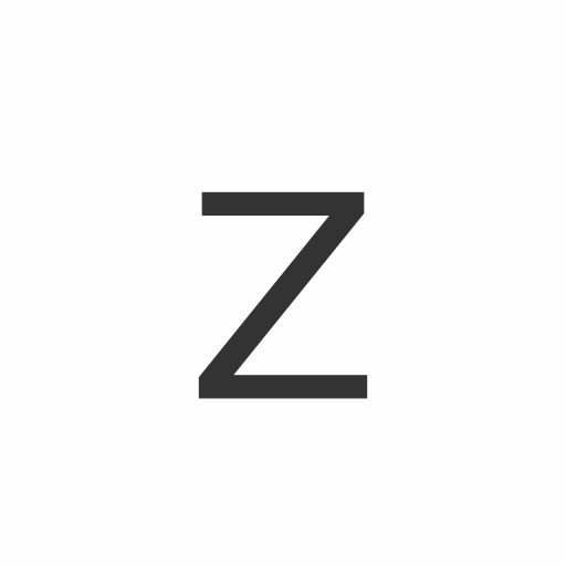 A stylized logo depicts a dark blue abstract figure resembling a stylized Z symbol representing the brand Zimu