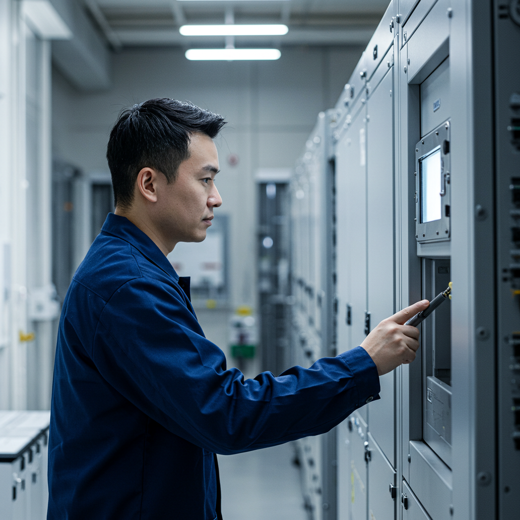 Technician providing on-site technical support