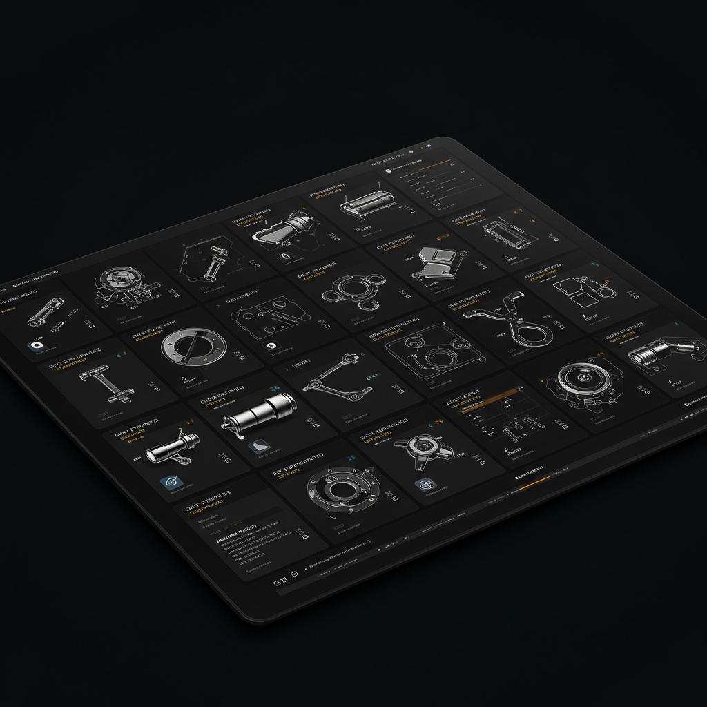 High-tech parts cross-referencing system interface
