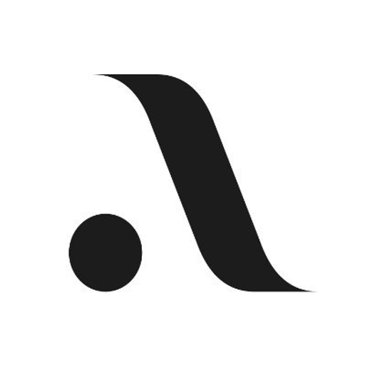 The absolute new york logo features a bold black stylized A shape representing a buildings corner