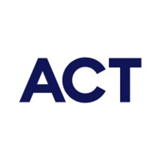 The Actalent Co Ltd logo features a stylized blue ACT wordmark in all capital letters representing the companys brand