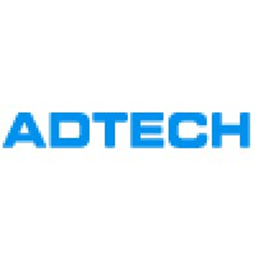 Adtech Corp logo featuring a stylized blue and gray shield with the company name prominently displayed