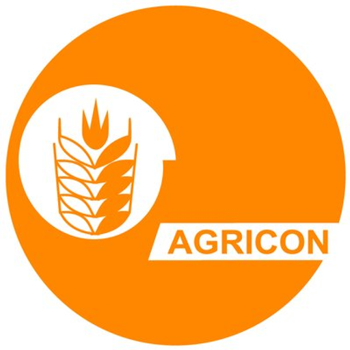 Agricon LLC logo featuring a stylized wheat stalk and the company name in a clean font representing agricultural services