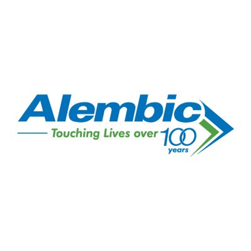 Alembic Pharmaceuticals Inc logo featuring a stylized green and white design with the company name prominently displayed
