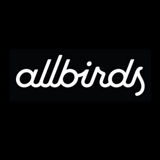 Allbirds Inc logo depicts a stylized bird forming a circular shape with the company name in a modern sansserif font