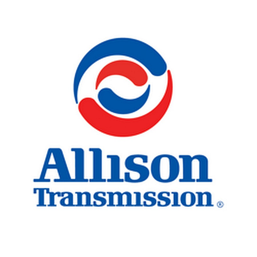 The Allison Transmission logo features a stylized gear design in blue and gray representing automotive technology and