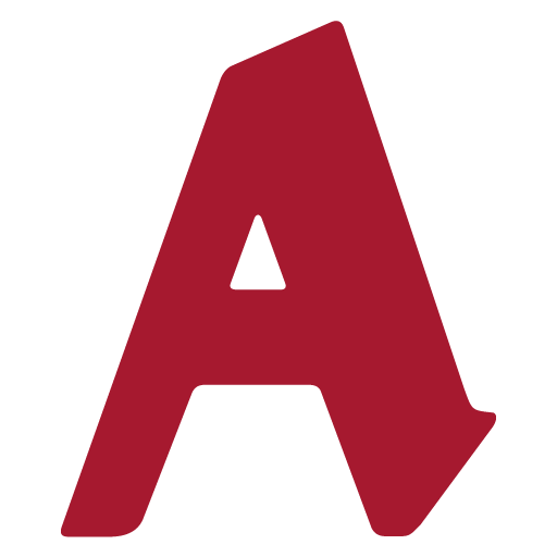 A sharply angled red logo depicts the Alsina Forms Co Inc brand with a strong downward pointing directionality