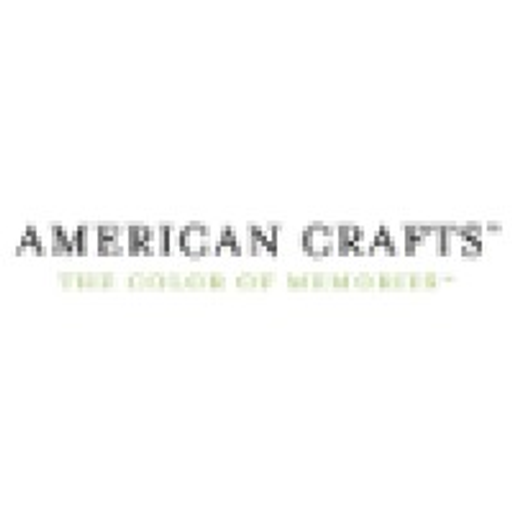 American Crafts logo featuring a distinctive blue and white design with the words American Crafts in a stylized font