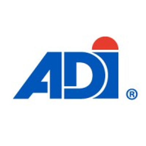 American Dawn Inc logo featuring a red sunburst design on a blue background representing brand identity and promotional