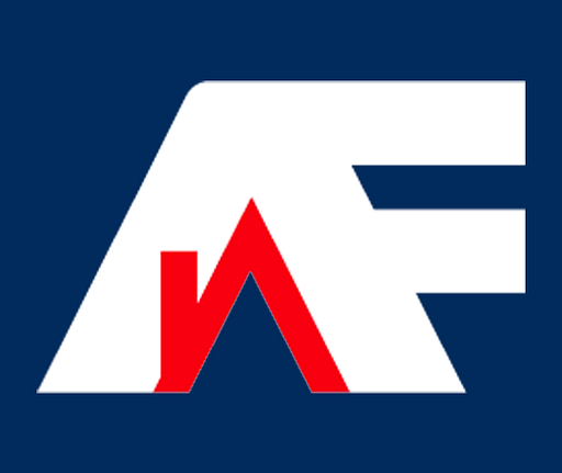 American Freight logo featuring a bold red arrow within a white rectangle symbolizing speed and delivery services