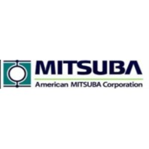 American Mitsuba Corporation logo depicting a stylized green shield with a white geometric pattern representing stability