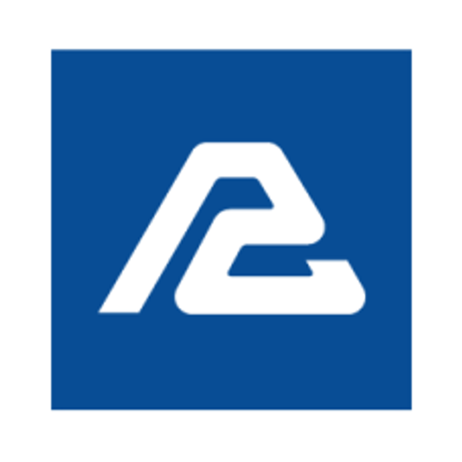 American Packaging Corporation logo featuring a stylized blue and white truck graphic conveying brand identity and transport