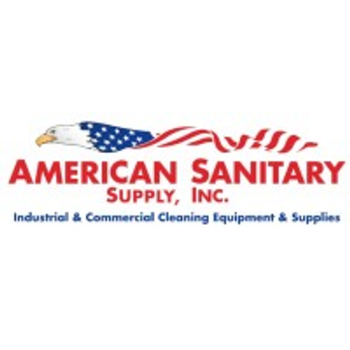 American Sanitary Supply Inc logo featuring an American eagle graphic and the company name in bold text