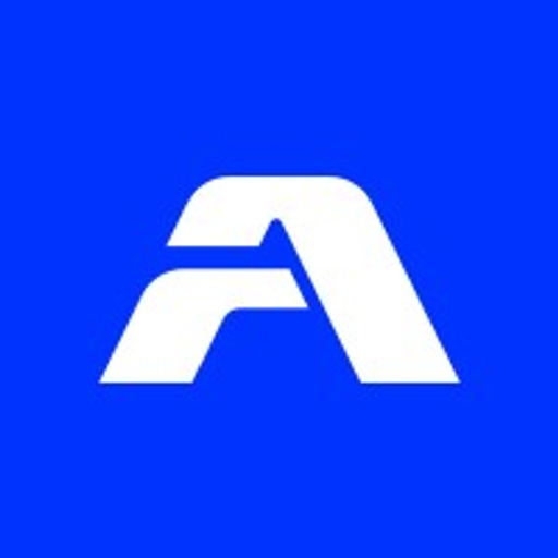 Amsted Rail Co Inc logo features a stylized white geometric design representing the companys identity and brand recognition