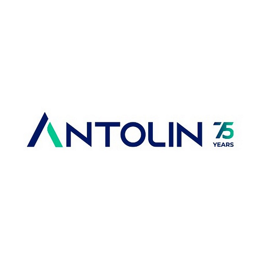 Antolin Alabama LLC logo featuring a stylized blue and white abstract design representing a wave or fluid movement