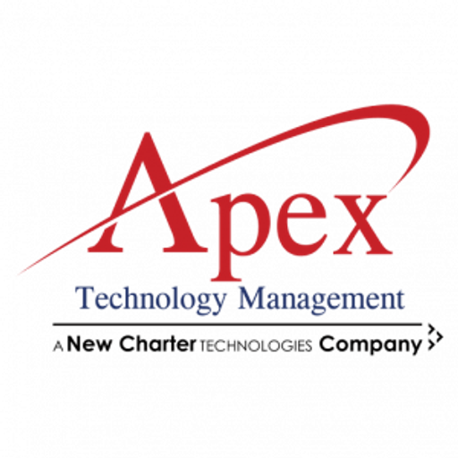 Apex logo featuring a stylized red arrow forming a circle with the word Apex written inside It represents a technology