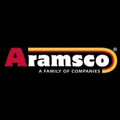 Armsco Inc interlink supply logo displays the companys interlocking arms design in orange against a white background