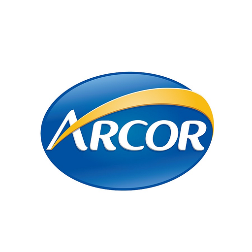 Arcor USA logo displays the companys blue and white emblem with the word Arcor in white font on a blue background
