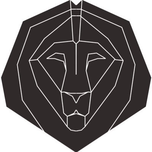 A stylized black logo depicts a lion head in a geometric design showcasing the artitaliagroupinc brand emblem