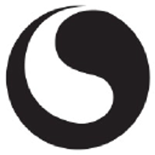 The Aurora logo depicts a stylized swirling blue and white wave representing energy and movement The design is sleek and