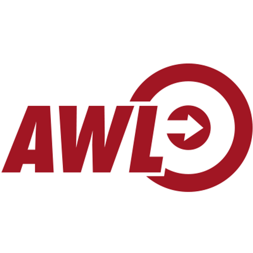 AWL Associates Inc logo featuring a stylized red circle with white text reading AWL within it