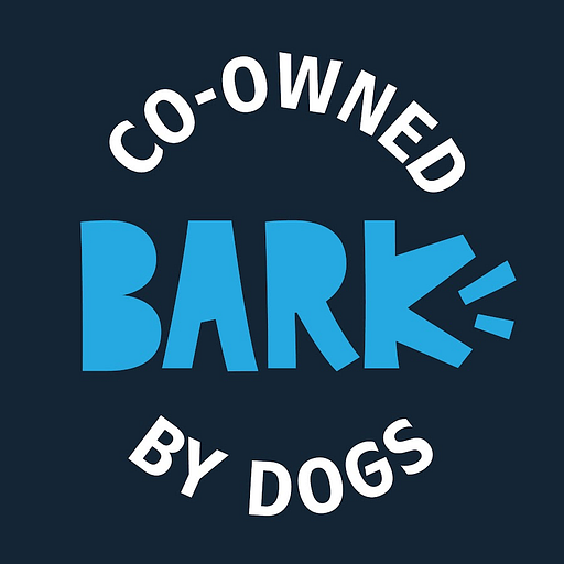 The Barkbox logo features a playful greyhound dog silhouette with a blue collar and the brands name prominently displayed