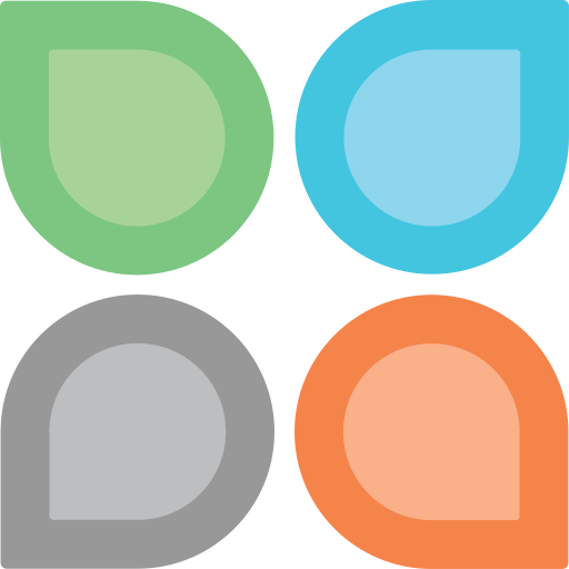 The bathingbrandsinc logo features a stylized orange and gray water droplet with a subtle gradient representing freshness