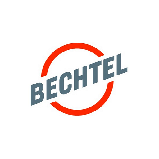 Bechtel logo featuring a stylized gear with a wrench incorporated into the design representing equipment operations and