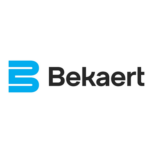 Bekaerts blue corporate logo featuring a stylized gear and the word Bekaert in bold font