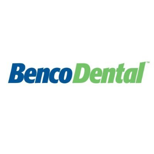 Benco Dental logo featuring a stylized shield design in green and white with the company name prominently displayed