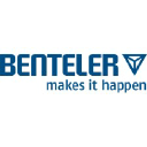 The Benteler Automotive logo depicts a stylized blue shield with the company name in white It represents strength and