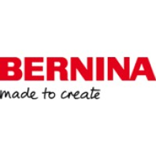 Bernina of America logo featuring a stylized sewing machine with the brand name prominently displayed in bold font
