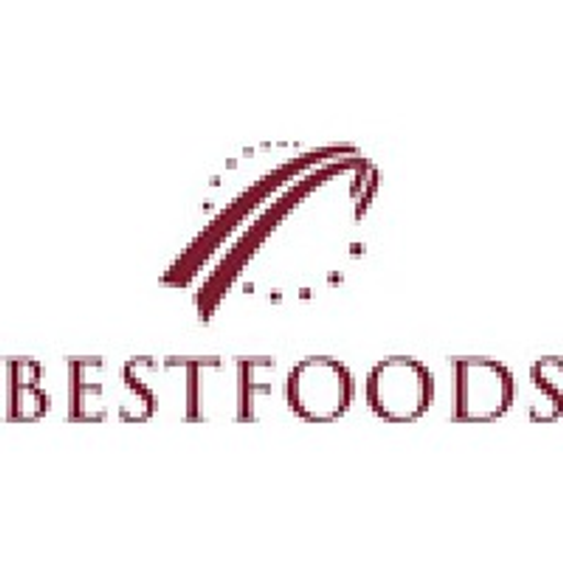The Best Foods Inc logo featuring a cartoon chef character with a red and white hat and a smiling expression