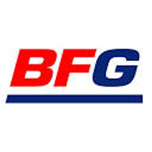The BFG Supply Co logo features a stylized blue bear head with a red starburst emblem and the words BFG Supply Co in blue