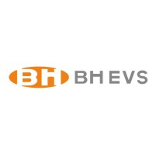 The BHEVS America Inc logo features a stylized orange shield with the company name in white text inside