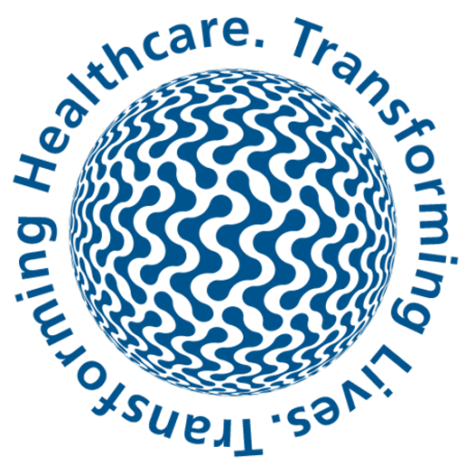 Biologics Incs logo features a stylized blue wave pattern representing innovation and growth within the biotechnology