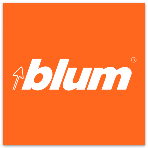 A vibrant logo featuring the Blum Inc name in a modern font with a bold orange color palette representing the brand