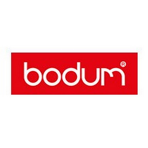 Bodum Inc logo depicting the iconic red and white Bodum logo with the brand name prominently displayed in white on a red
