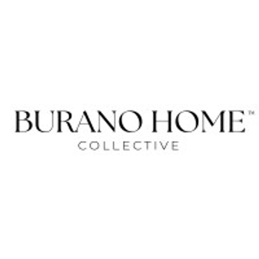 The Burano Home LLC logo depicts a stylized illustration of a traditional Venetian canal house with a distinctive red roof