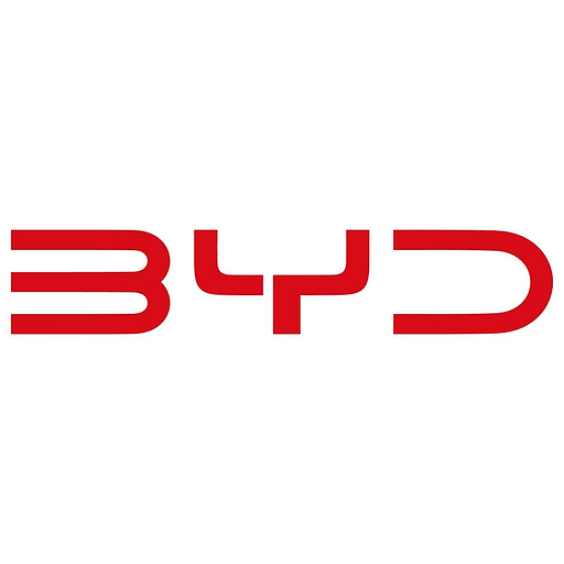The ByD America LLC logo features a stylized red dragon graphic symbolizing strength and innovation within a blue shield