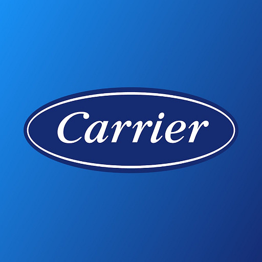 The Carrier Interamerica Corporation logo displays the companys emblem featuring a blue shield with white text and a shield