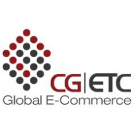 A cgetc logo features a stylized graphic design with geometric shapes resembling interlocking triangles in dark gray on a