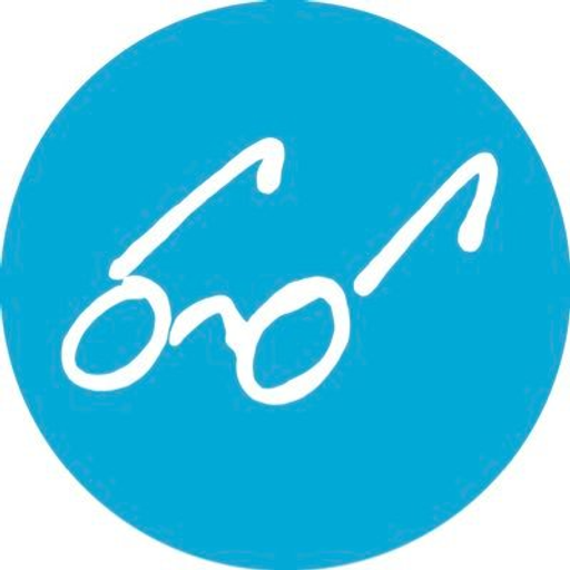 White stylized glasses depict the Chronicle Books LLC logo reading a book suggesting literacy and knowledge