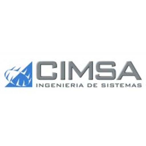 Cimsa logo featuring a blue and white geometric design symbolizing the companys brand identity