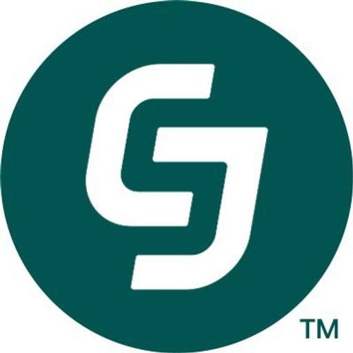 The CJ Logistics logo features a stylized emblem with the company name in bold lettering representing freight and logistics